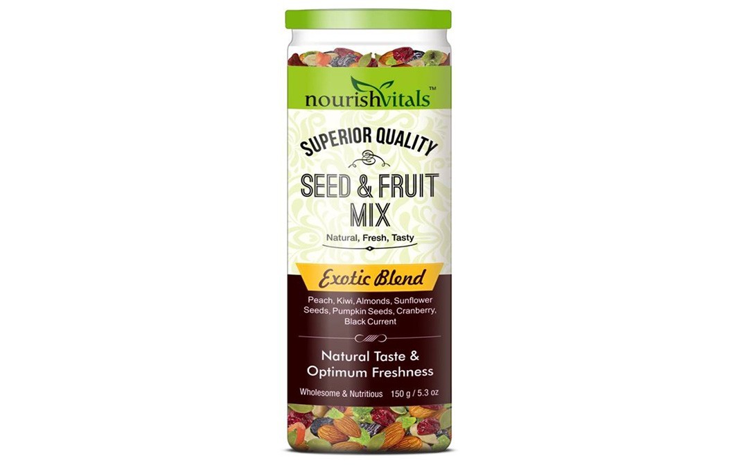 NourishVitals Seed & Fruit Mix Exotic Blend   Jar  150 grams